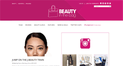 Desktop Screenshot of beautyinthebag.com