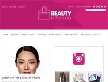 Tablet Screenshot of beautyinthebag.com